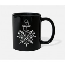 Boat Boating Sailing Ship Sea Lake Sailboat Black Mugs